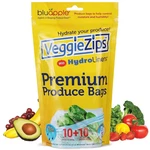 Bluapple Veggiezips Premium Produce Storage System - 20 Piece Set, 10 Food Sa.... Fixed Price $16.99.
