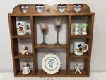 Vintage Wood Heart Wall Shelf Cottage Gramma Core Farmhouse Country. Fixed Price $109.00.