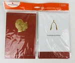 Nos Sealed 6PC American Greetings Thanksgiving Day Cards Gold Embossed Turkey. Fixed Price $9.95.