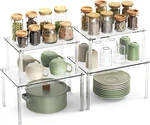 4PACK Acrylic Cabinet Organizer, Clear Shelf, Spice Rack. Fixed Price $44.99.