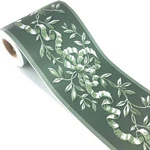 Tooldeco Elegant Green Rattan Floral Wallpaper Border Peel And Stick Dec.... Fixed Price $19.74.