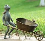 Frog And Bird Wheelbarrow Planter Flower Garden Pot Holder Spi Home 34146. Fixed Price $429.00.