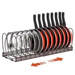 Housolution Pot Organizer Rack For Cabinet, Expandable Lid Organi.... Fixed Price $42.53.