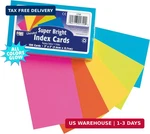 Pacon PAC1720 Index Cards, 3" 5", Unruled, Bright Colors, Pack Of 100. Fixed Price $23.94.