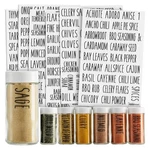 Talented Kitchen Spice Labels Stickers Black Vinyl, 145-PACK, Inch,. Fixed Price $17.96.