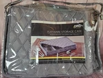 Org H16-3438 Quilted Flatware Storage Case, Service For 12, 19 X 2.5 Gray. Fixed Price $24.99.