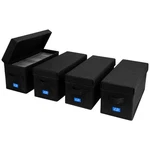 Boatisle Case Holder With Handles Lid Storage Box CD-4PACK, Black. Fixed Price $52.99.