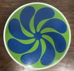 Vintage Rubbermaid 13" Retro Psychedelic Plastic Turntable Lazy Susan 60 70. Fixed Price $48.00.