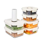 Holdn Storage Vacuum Food Containers, Set Of 6 Glass Conta... Fas. Fixed Price $113.99.