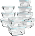Glass Food Storage With Lids, 18 Piece Meal Prep Containers,. Fixed Price $50.98.