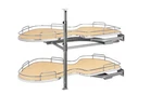 Rev-a-shelf 5372-21-MP-R Contemporary 39"W Two Tier Cloud Lazy Susan Maple. Fixed Price $427.99.