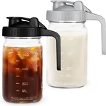 Breast Milk Pitcher Mason Jar - 2PA Easy Pouring 32OZ Airtight Glass. Fixed Price $23.81.