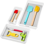 Tray, Set Of 3, White, Premiumwhite. Fixed Price $57.43.