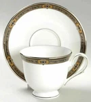 Lenox Vintage Jewel Cup Saucer Platinum Gold Black Banded Tea / Coffee New. Fixed Price $28.00.