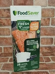 New Genuine Foodsaver 1-GALLON Pre-cut Vacuum Seal Bags Clear Pack Of 28. Fixed Price $18.30.