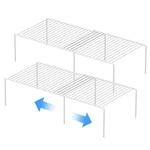Kitchen Cabinet Expandable Shelf Organizers Set Of 2, Adjustable Metal Wire P.... Fixed Price $49.85.