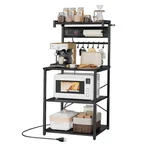 Vevor Kitchen Bakers Rack With Power Outlets, 23.6 X 15.7 55.1 Inch Microwa.... Fixed Price $93.48.