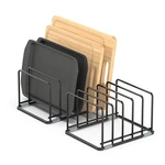 2-PACK Medium Black Cutting Board Racks, Kitchen Cabinet Organizer, 5 Tiered .... Fixed Price $45.91.