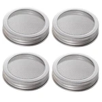 4PACK Mesh Strainer Stainless Steel Sprouting Jars Mason Wide Mouth Canning Lids. Fixed Price $12.09.