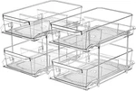 2 Set, Tier Clear Organizer With Dividers For Cabinet, Shlef, Counter - Mul.... Fixed Price $45.95.