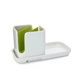 Full Circle Stash Ceramic Sink Caddy And Organizer, White. Fixed Price $22.39.