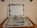 Vance Surface Saver Tempered Glass Cutting Boards Trivet Grapevine White 15X12. Fixed Price $49.95.