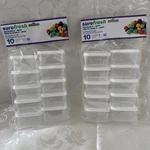 Sure Fresh Storage Containers With Lids Plastic Mini Rectangle Reusable 2 Packs. Fixed Price $14.99.