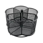 Business King 360 Rotating Silverware Utensil Caddy Holder - 5 Black. Fixed Price $30.99.