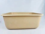 Vintage Rubbermaid Almond Plastic Dish Pan Container 2951 Beige Tan. Fixed Price $29.00.