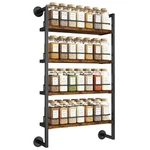 Ibuyke Spice Rack Wall MOUNT,4 Tier Hanging Seasoning Organizer,large R.... Fixed Price $56.22.