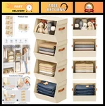 Stackable Closet Organizers & Storage Bins - Open Front Shelf System, Collapsibl. Fixed Price $55.79.