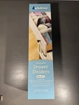 Whitmor Adjustable Drawer Dividers - Organizers White (set Of 2). Fixed Price $12.99.