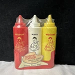 Charcoal Companion Diner Style Condiment Squeeze Bottle 3 Pc Set New. Fixed Price $16.00.