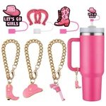 Kwoyos Western Straw Cover Cap, Cowgirl Pink White Black,. Fixed Price $15.62.
