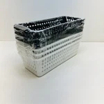 Idomy 6-PACK Plastic Storage Baskets/bins, Rectangle. Fixed Price $20.97.