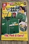 Grab Clip-to-cart Reusable Grocery Shopping Bags Pack Of 2 As Seen On Tv New. Fixed Price $23.99.