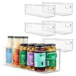 Primebox Plastic Food Storage 6 Pack Clear Container Bin With Handles. Fixed Price $112.43.