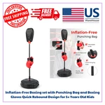 Inflation-free Boxing Set With Punching Bag And Gloves Quick Rebound Desi. Fixed Price $55.20.