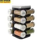 Revolving 16 Jar Spice Rack Prefilled W/ Fresh Herbs & Seasonings Easy Access Us. Fixed Price $35.96.