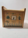 Vintage Pfaltzgraff Naturewood Wooden Recipe Box With Blank Cards. Fixed Price $13.48.
