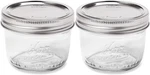 Kerr Wide Mouth Half-pint Glass Mason Jars 8-OUNCES With Lids And Transparent. Fixed Price $14.24.