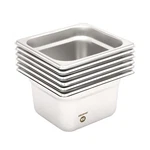 Bieama Pack Hotel Pans, 1/6 Size 4 Deep, Nsf, Commercial Stainless Steel Pan,. Fixed Price $78.49.