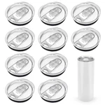 Joyclub 10 Pack Skinny Tumbler Replacement Lids Fit For Sublimatio.... Fixed Price $21.19.