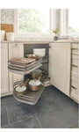 Rev-a-shelf 5372-18-MP-L Contemporary 37-5/8"W Two Tier Cloud Lazy Maple. Fixed Price $347.00.