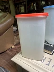Vintage Tupperware Oval Modular Mate Container #5 Blue Lid 12 1/4 Cups 1615 Euc. Fixed Price $8.50.