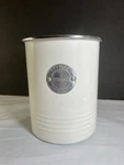 Typhoon Utensil Pot Steel Kitchen Metal Storage Cream White Container. Fixed Price $12.00.