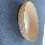 Lenox Classic Basket Weave Oval-shaped Bowl Fine China 24K Gold Trim. Fixed Price $13.00.