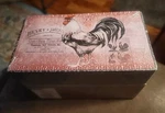 Lang Cardinal Rooster Recipe Box With Dividers/cards 2016 Farmhouse. Fixed Price $13.99.
