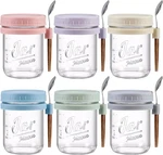 Landneoo Pack Overnight Oats Containers With Lids Spoons, 16 Oz Glass Maso. Fixed Price $35.01.