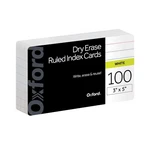 Oxford Dry Erase Index Cards, 3X5 Ruled, Reusable Flash Inches, White. Fixed Price $19.10.